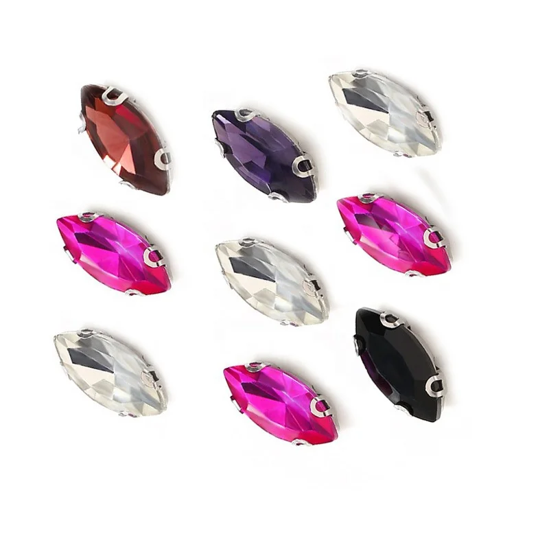 Стеклянная Пряжка ручной работы 5 х10 мм