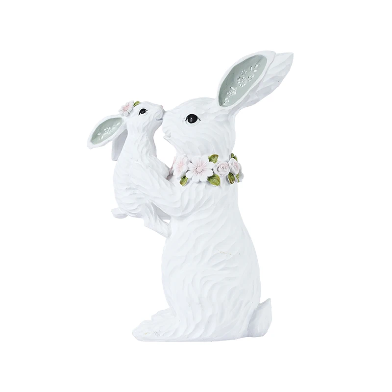 Redeco Alibaba Hot Sale Bunny Easter Bunny Family Resin  Spring Decor For Gift Home Decoration