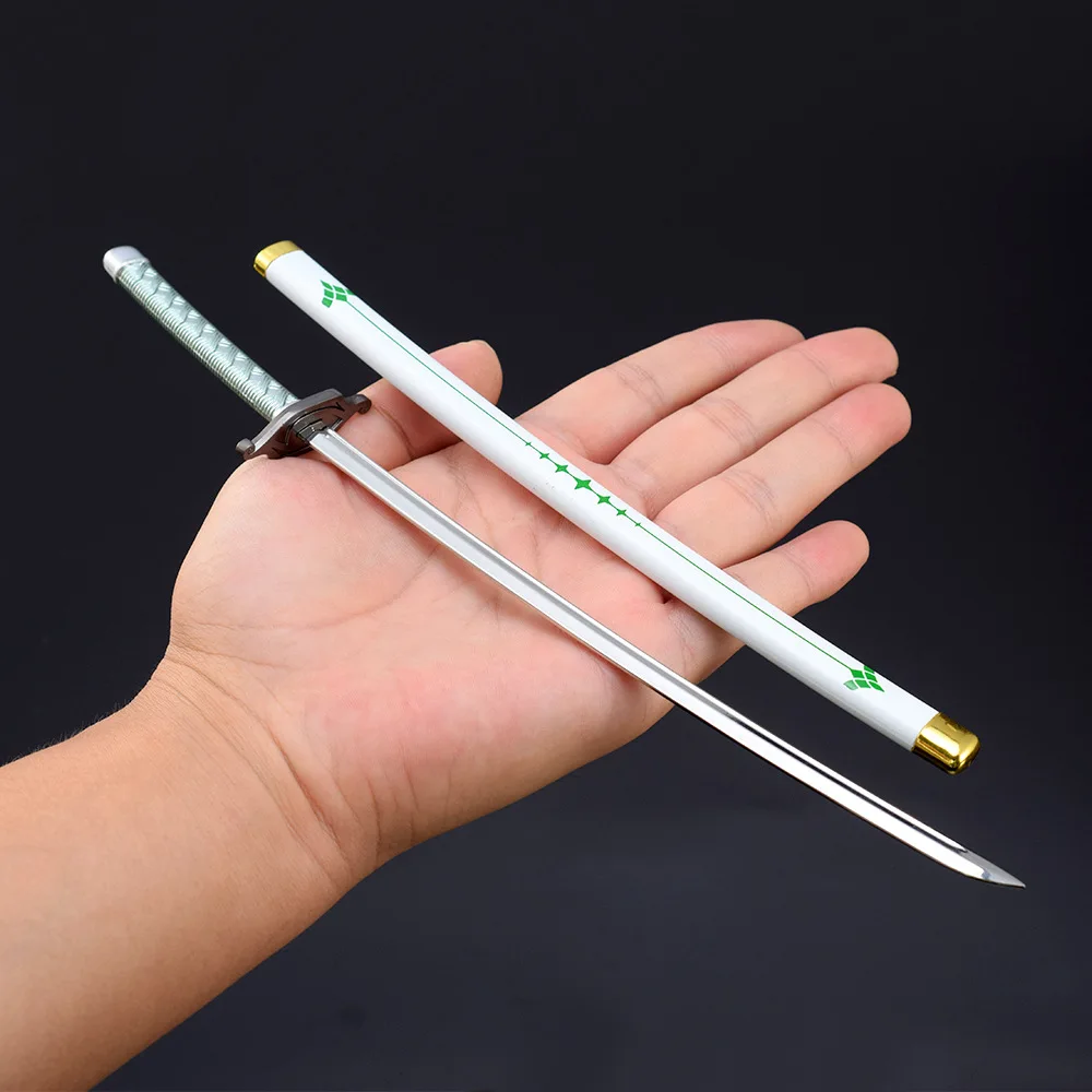 Zinc Alloy All Metal Small Toy Sword Bleach Ulquiorra Cifer Zanpakutou Murcielago 26cm 46g Mini Katana