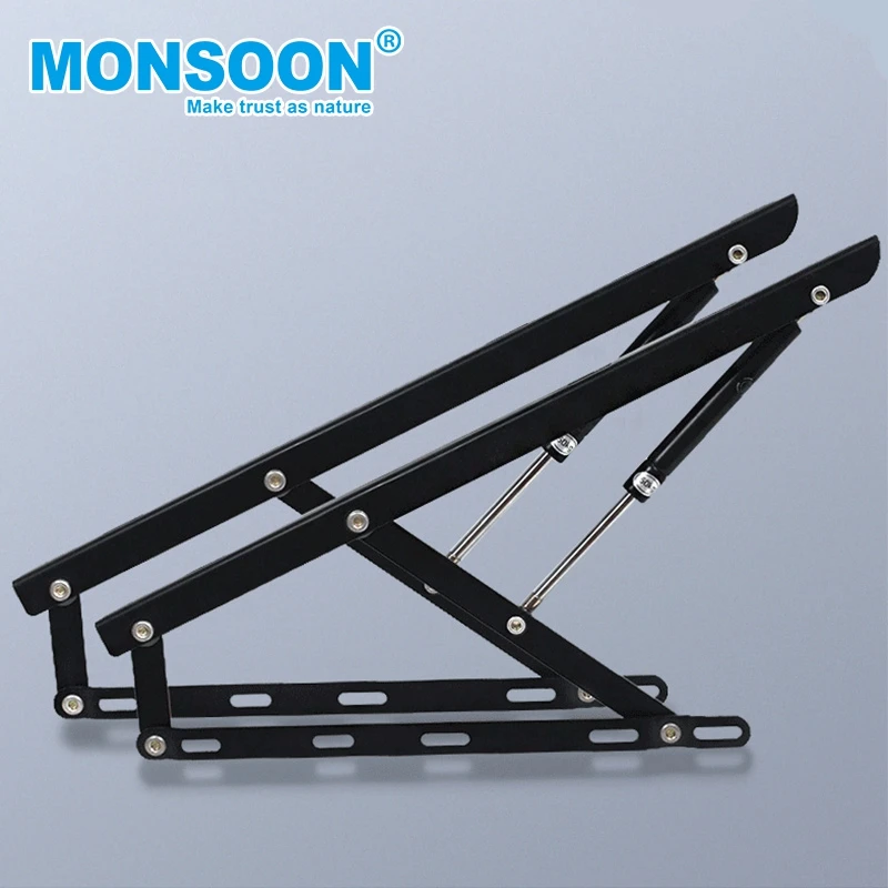 Strong and Safety soft close gas strut lift up storage bed mechanism sofa bed pull out hinges Hydraulic Bed Lift for bedroom