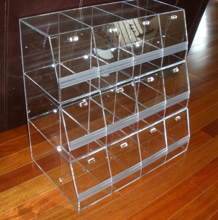 Wholesale stackable acrylic candy bins with scoop