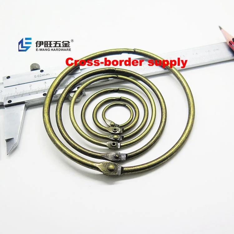 YIWANG Bronze Color Book Rings Metal Loose Leaf Book Binder Rings for Sketchbook Craft
