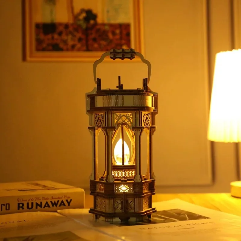 2025 Assemble Toys Victorian Lantern Jigsaw 3D Diy Wooden Puzzle