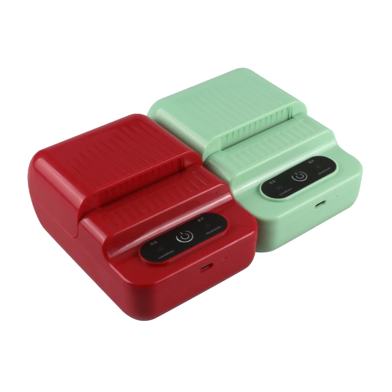 F200 Mini Portable BT Wireless Photo Thermal Label Printer Kids Customizable Pocket Inkless Photo Receipt Label Sticker Printer