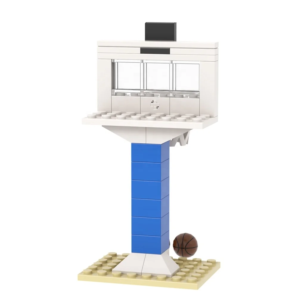 31PCS MOC4081 Basketball Hoops and Frame Bricks City Scene Accessories Decoration Educational Assemble Building Blocks Kids Toys