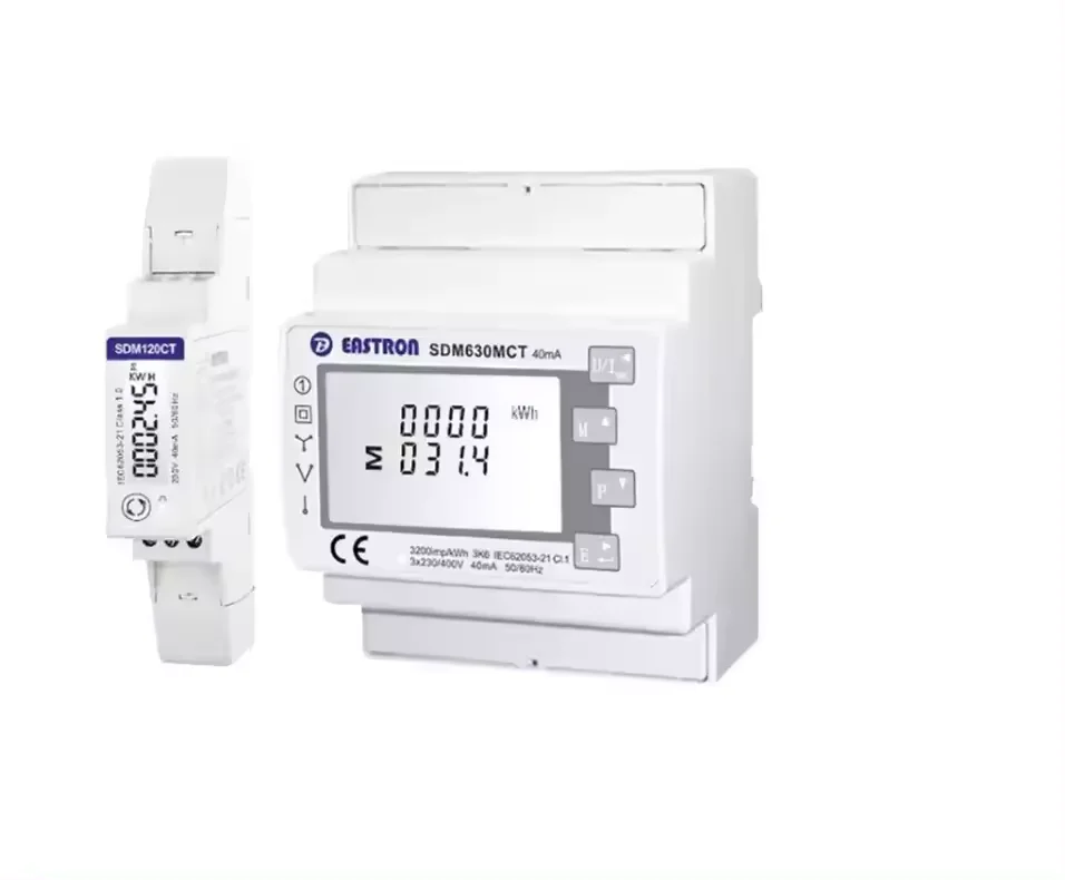 Трехфазный смарт-счетчик Growatt SDM630 MODBUS V3 простой в установке для домашнего использования