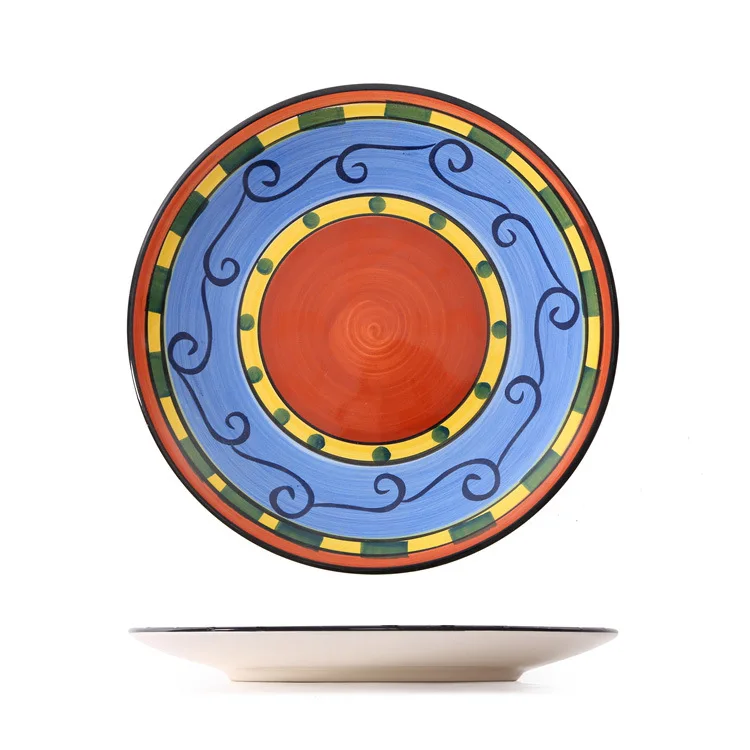 Amazon Бестселлер OEM пластиковая обеденная тарелка 11 дюймов черная меламиновая тарелка небьющаяся посуда для ресторана меламиновая тарелка с зарядным устройством