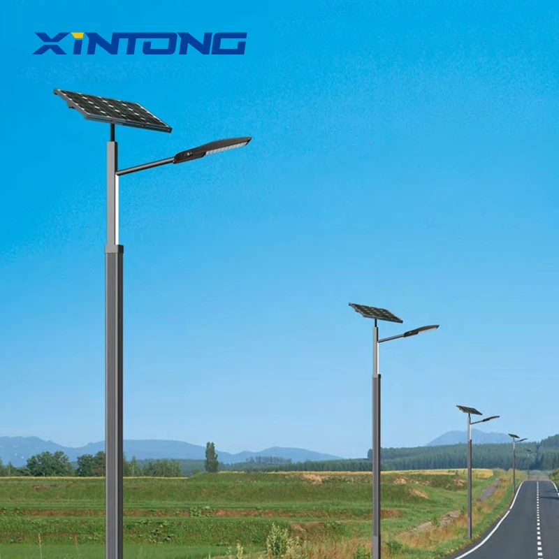 XINTONG Good Price Commercial Solar Street Light Panel Round Shape Led Ip66 Made China