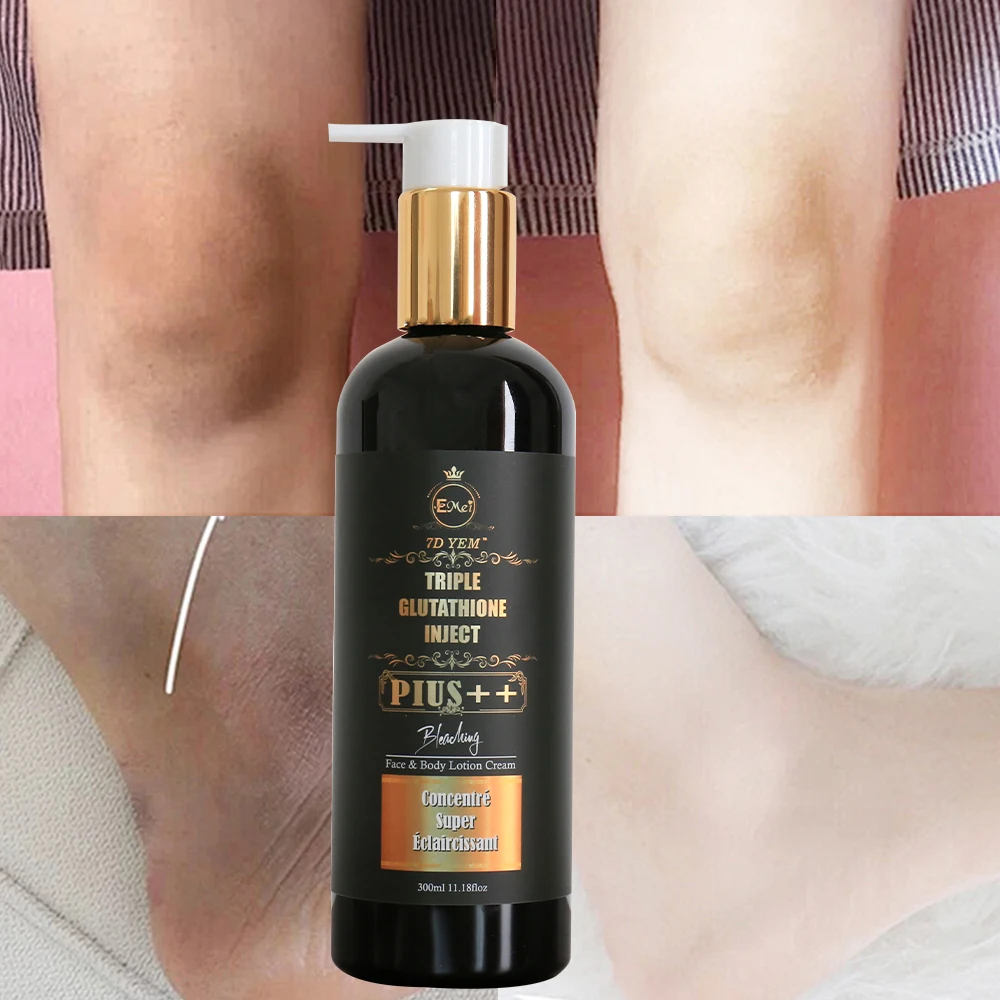 7 Days whitening skin body lotion double glutathione Brightening moisturizing anti aging 300ml glutathione body whitening lotion