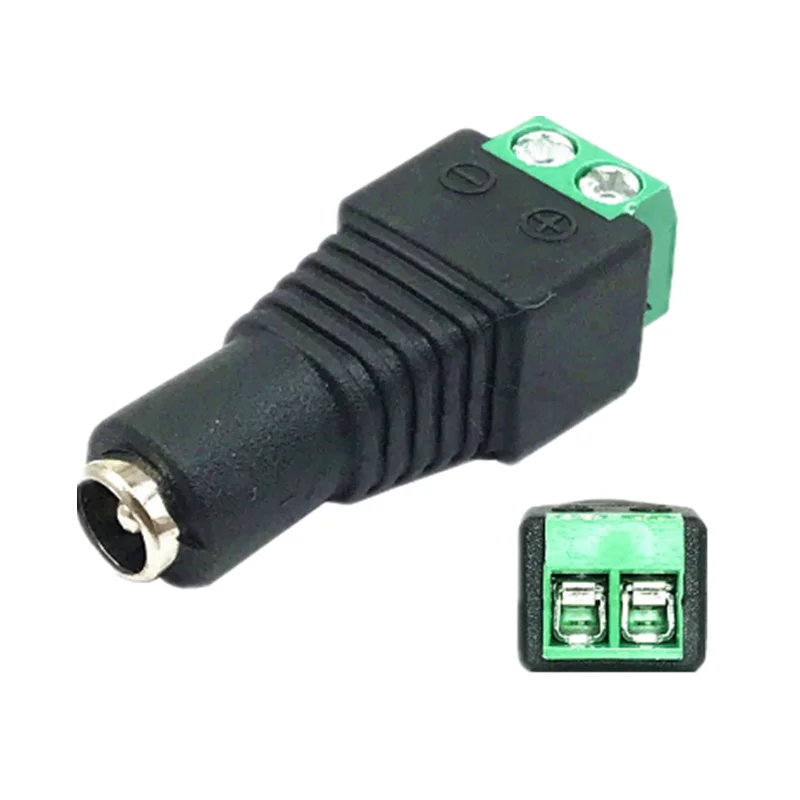 
BLYN DC Connector 5.5mm x 2.1mm Jack Socket Male and Female LED Adapter For CCTV Power Convert LED Strip Light Connection 
