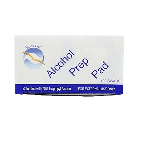 China factory medical  70% isopropyl  Alcohol Prep Pad Alcohol swab