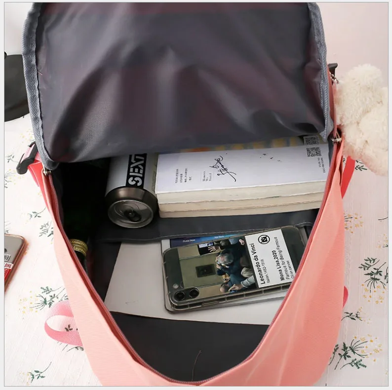 2022 hot selling new 4-piece kids school bag set girls schoolbags portable solid color school backpack bag for children bags