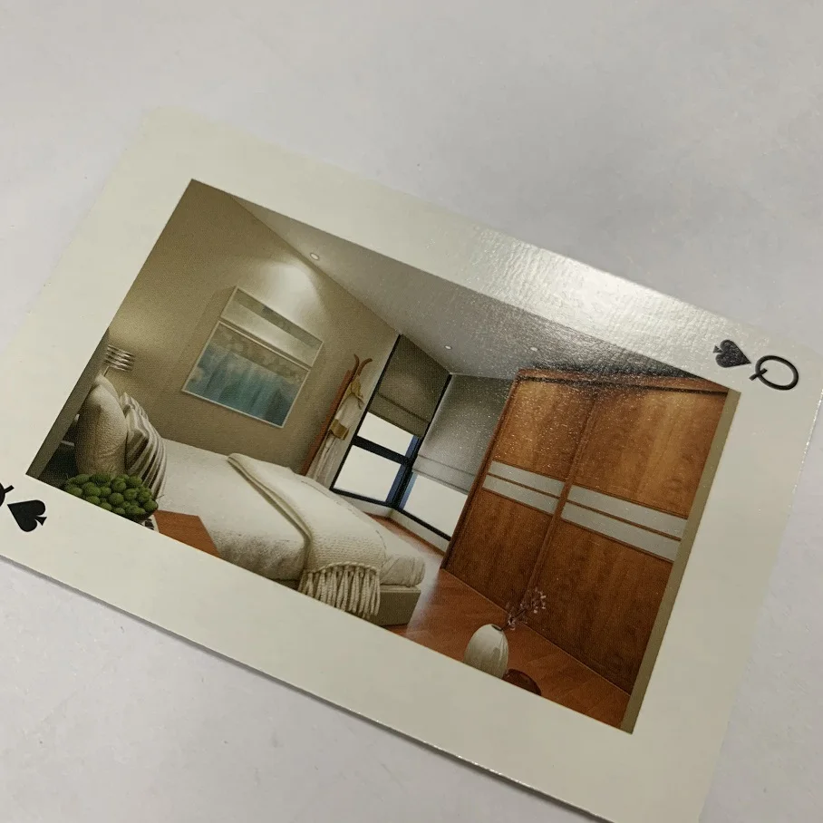 Printer Durable Matte Cheap Golden Buy Custom Logo Print Poker PVC Waterproof Black Plastic Front And Back Playing Cards