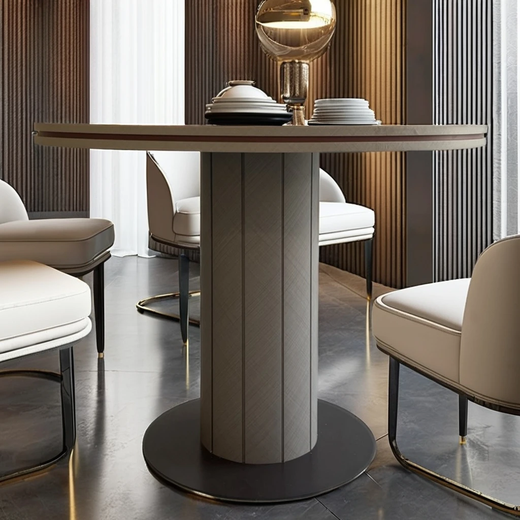 Custom-Made Modern MDF Wooden Table Multi-Functional Elegant Furniture for Hall Dining Hotels Villas Apartments