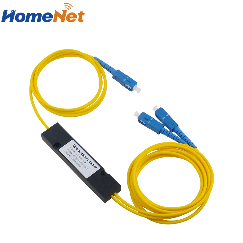 1*2 Волоконно-оптический сплиттер ABS Box 1310/Нм индивидуальный разделенный коэффициент SC/UPC 1x2 FBT ПЛК волоконно-оптический