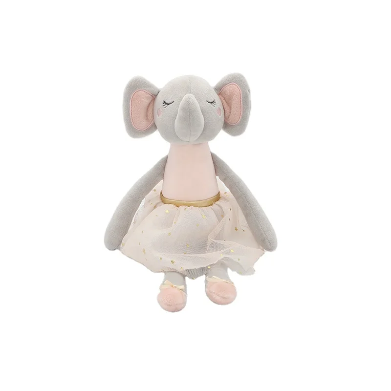 New Design best seller Yarn skirt elephant stuffed Animals soft plush toy baby girls gift