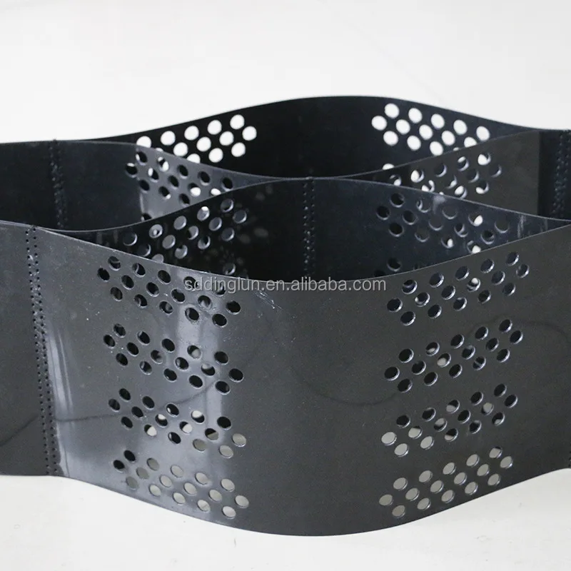 
Factory price Guangzhou Ultrasonic welding soil gravel stabilizer cheap plastic gravel grid hdpe geocell for soil stability 