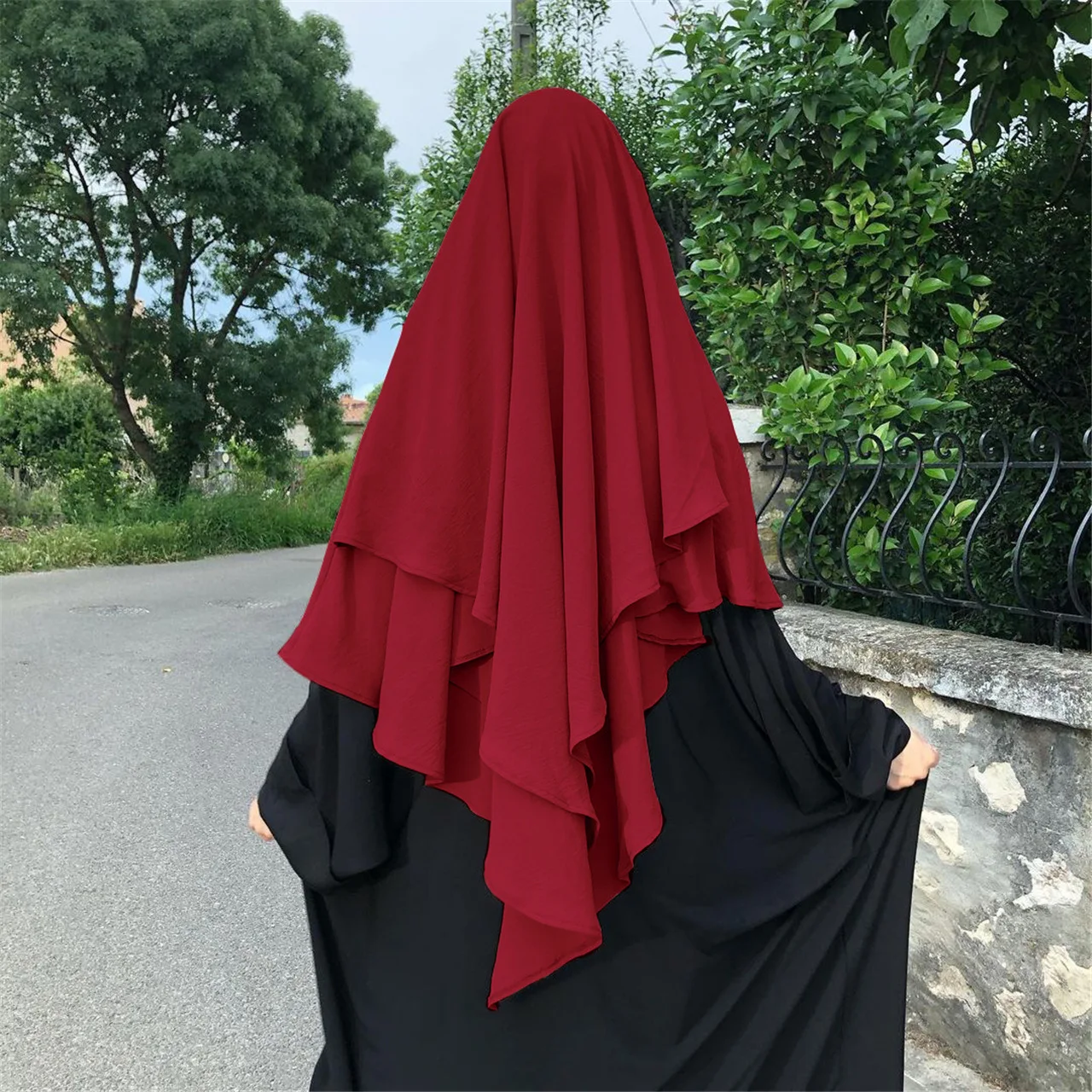 Middle East Ramadan Arab Prayer Khimar Muslim fashion women Hijab Niqab Islamic cover Scarf