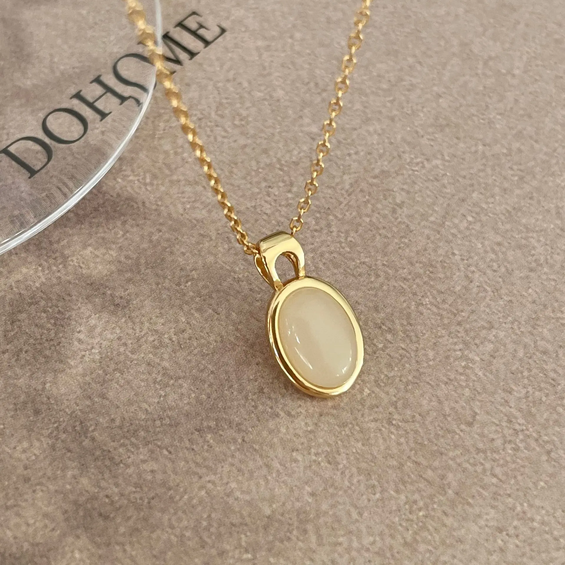Fashion Gold Necklace Crystal Jewelry Necklace 925 Sterling Silver Crystal Necklace Wholesale