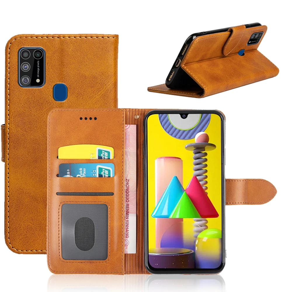  Кожаный чехол-бумажник MKS для Samsung Galaxy