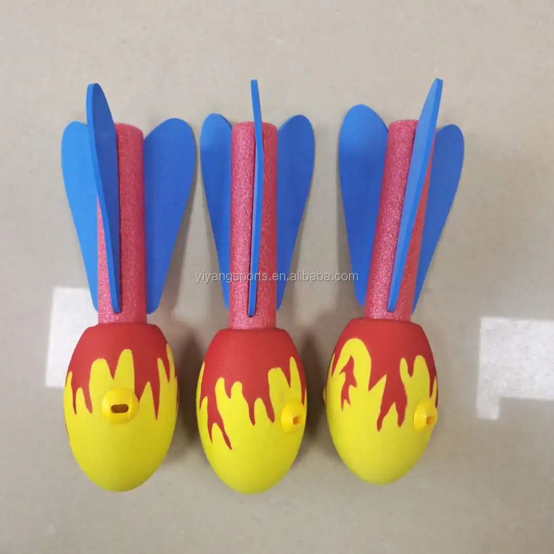 Factory Custom Children Throw Rocket Toy Classic Soft Foam Darts Ball Long Distance Integrative Fun Throwing Torpedo Game Toy