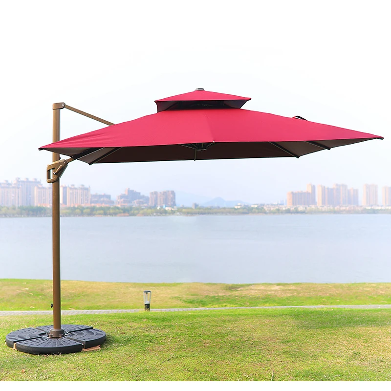 Glamping modern luxury outdoor parasol commercial luxury hotel outdoor umbrella garden parasol patio umbrellas for restaurant