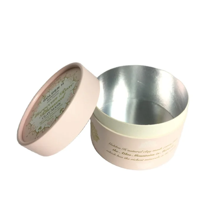 Custom paper packaging tube with sifter for baby loose powder cylinder paper tube packaging for skin care cream body lotion