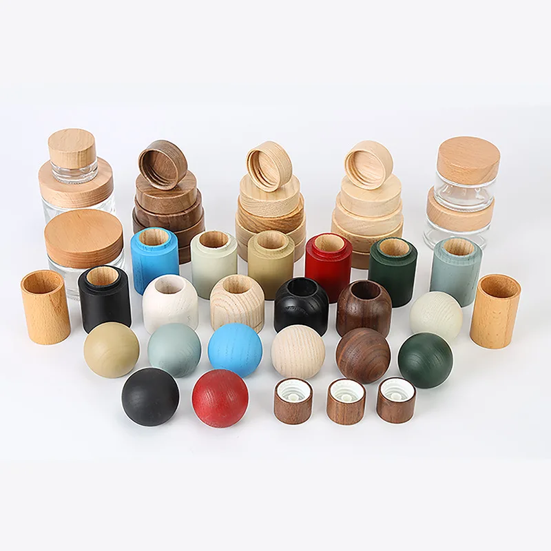Custom Luxury Fragrance Cap Wooden Perfume Cover Perfume Bottle Wood Lid  Custom Shape Wooden Perfume Cap