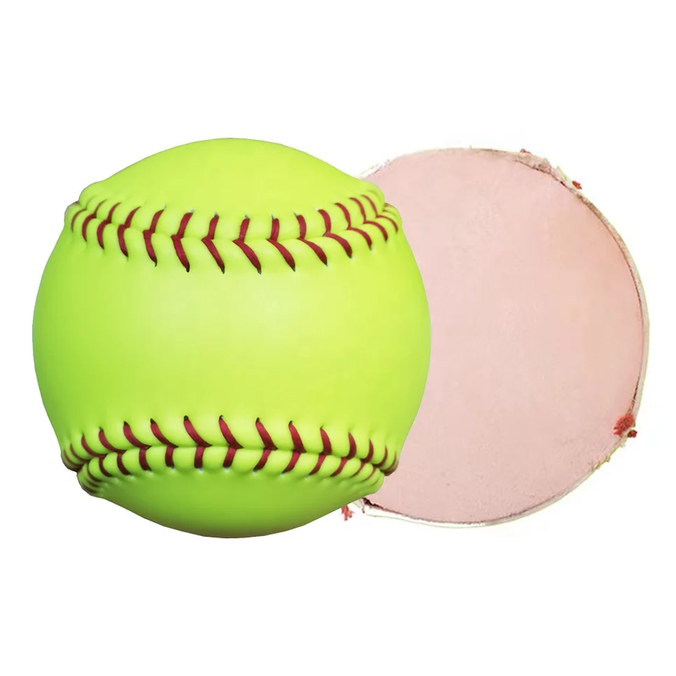 Factory Price Synthetic Leather Polyurethane Core Softball .44 Cor 375 LBS Compression Fast Pitch