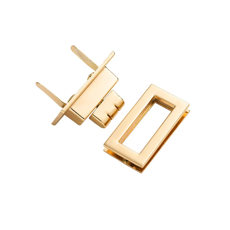 Women Decoration Clasp Closure Switch Locks Buckle Hardware Accessories Handbag Twist Metal Turn Lock For Bag