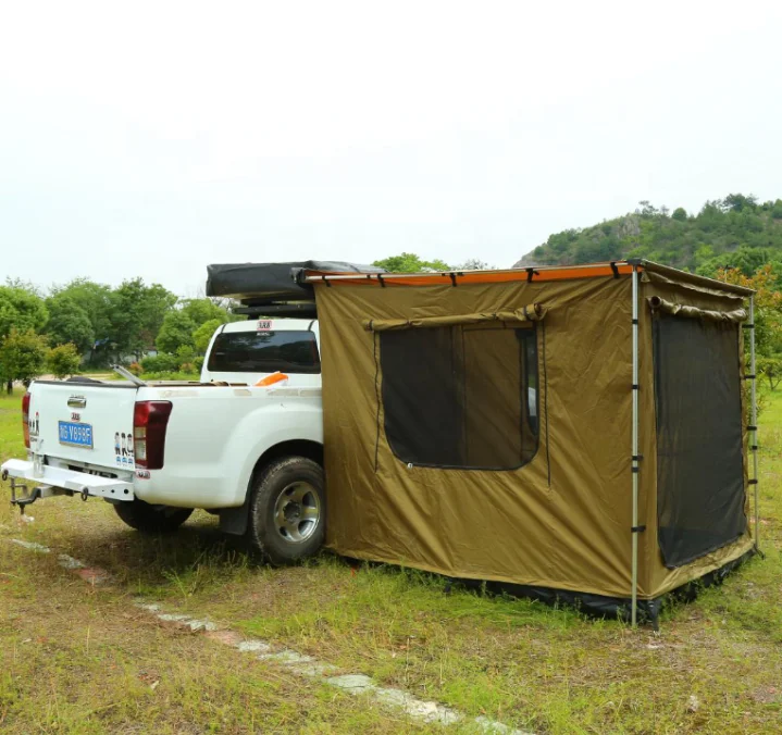 outdoor camping car side awning to protect privacy