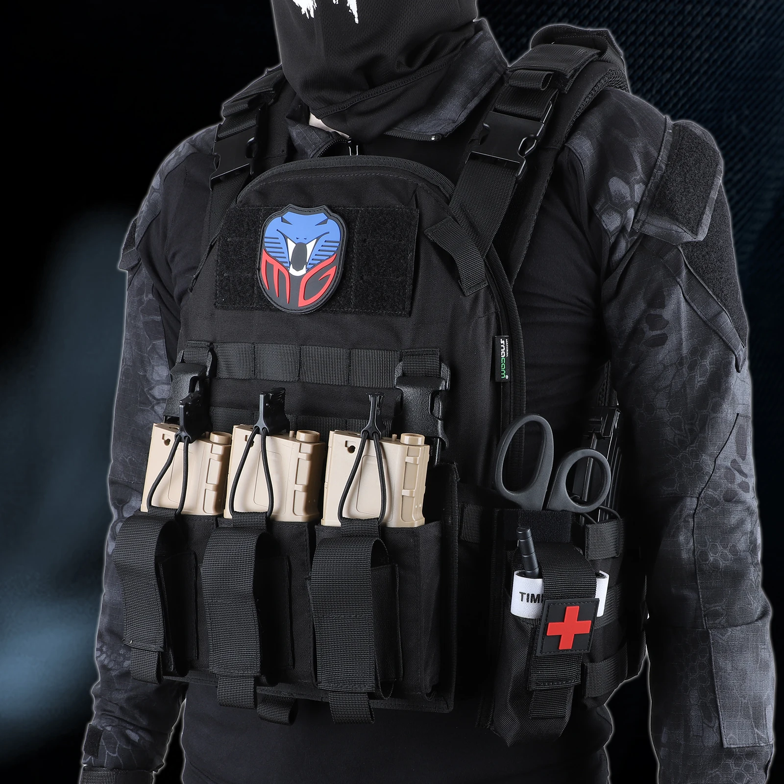 Doublesafe Black Molle Personal Protective Tactical Gear Ballistic Tactical Vest Armor Vest for Men Plate Carrier