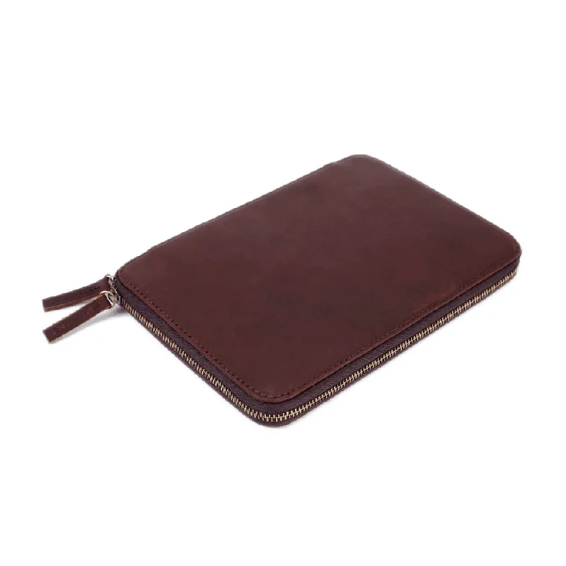 
Personalized Genuine Leather Travel Wallet Passport Holder 