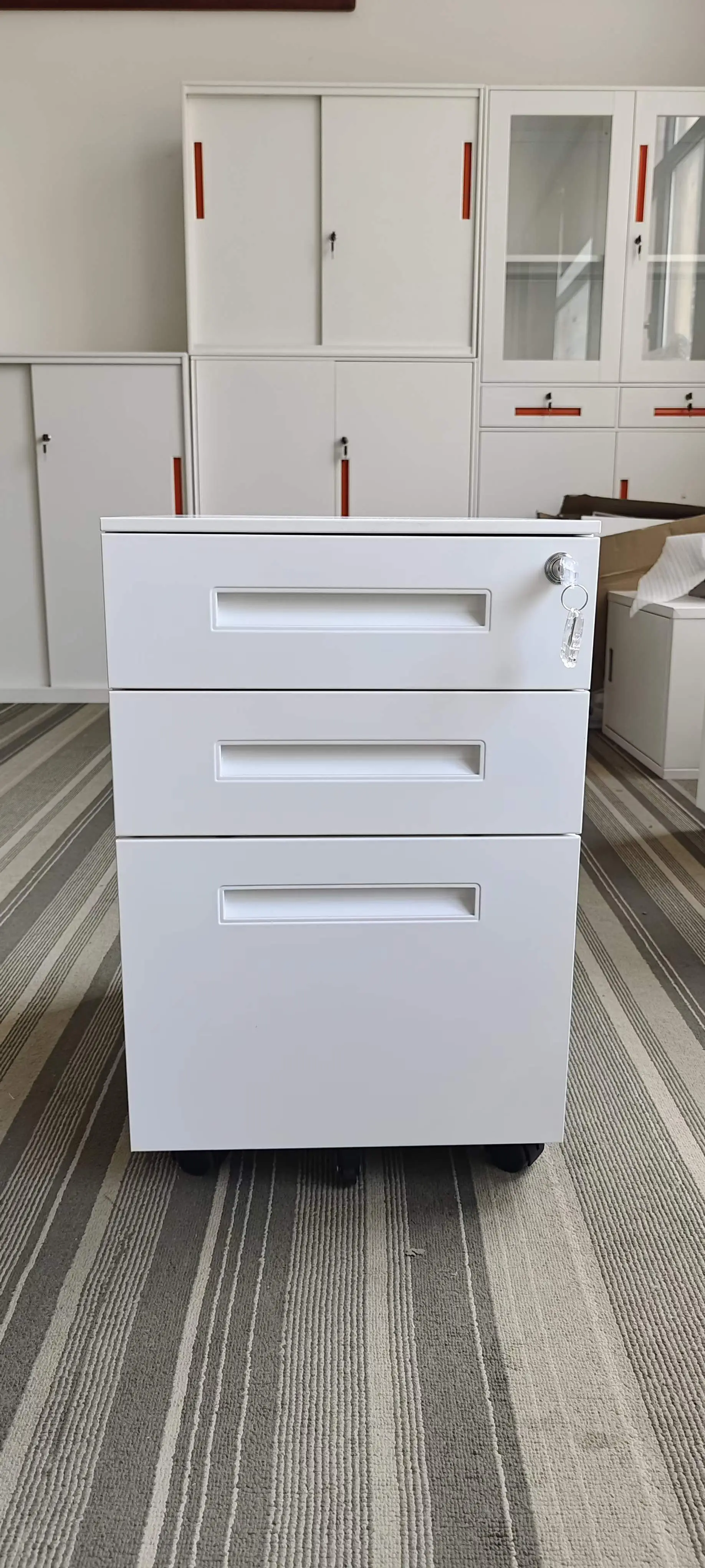 Filing cabinet storage Office Furniture metal garage Wooden color Panel Filing Storage Cabinet steel filing cupboard