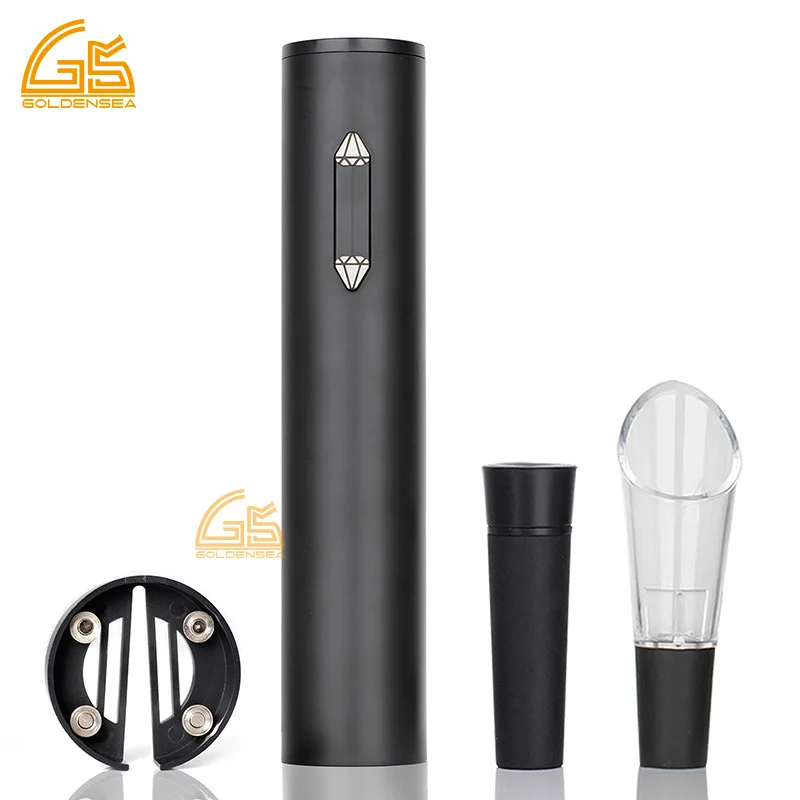 zinc alloy rechargeable automatic bottle opener electric wine opener with logo