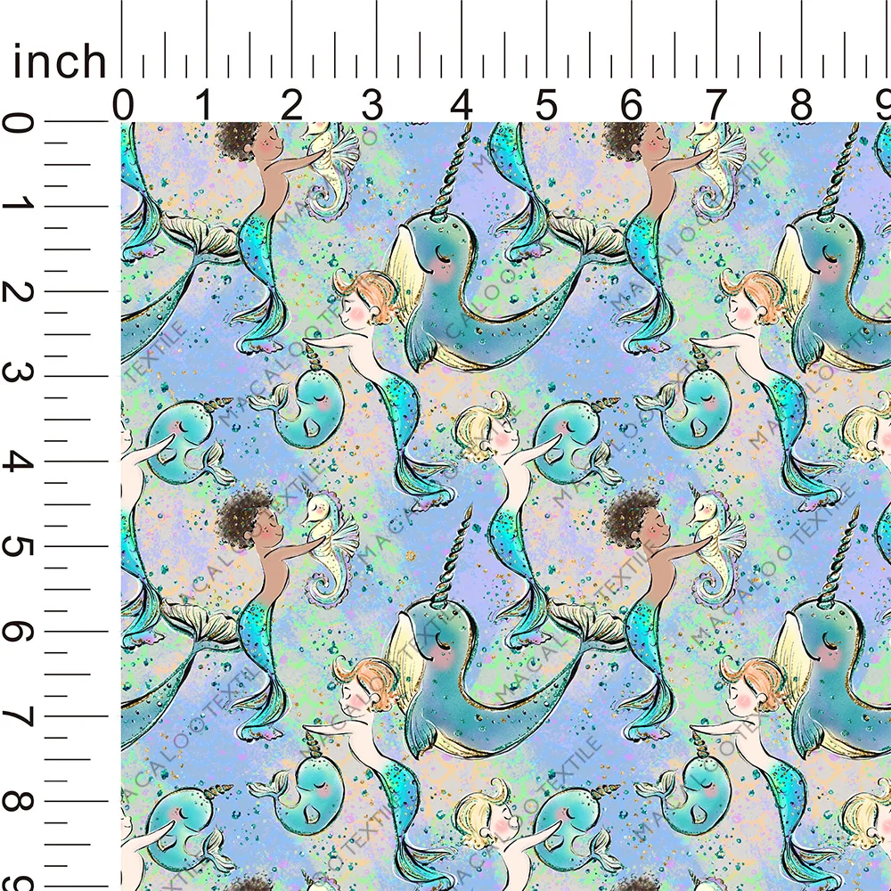 Plain style 145 GSM weight cuty baby boy woven 100% cotton custom printed twill fabric for bedsheet