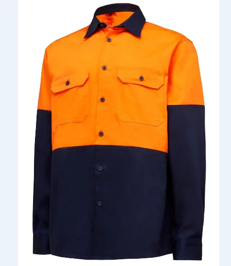 Reusable Washable Clothing or Shirts For Worker Tone Cotton Drill Shirt Uniforms Workwear Clothing
