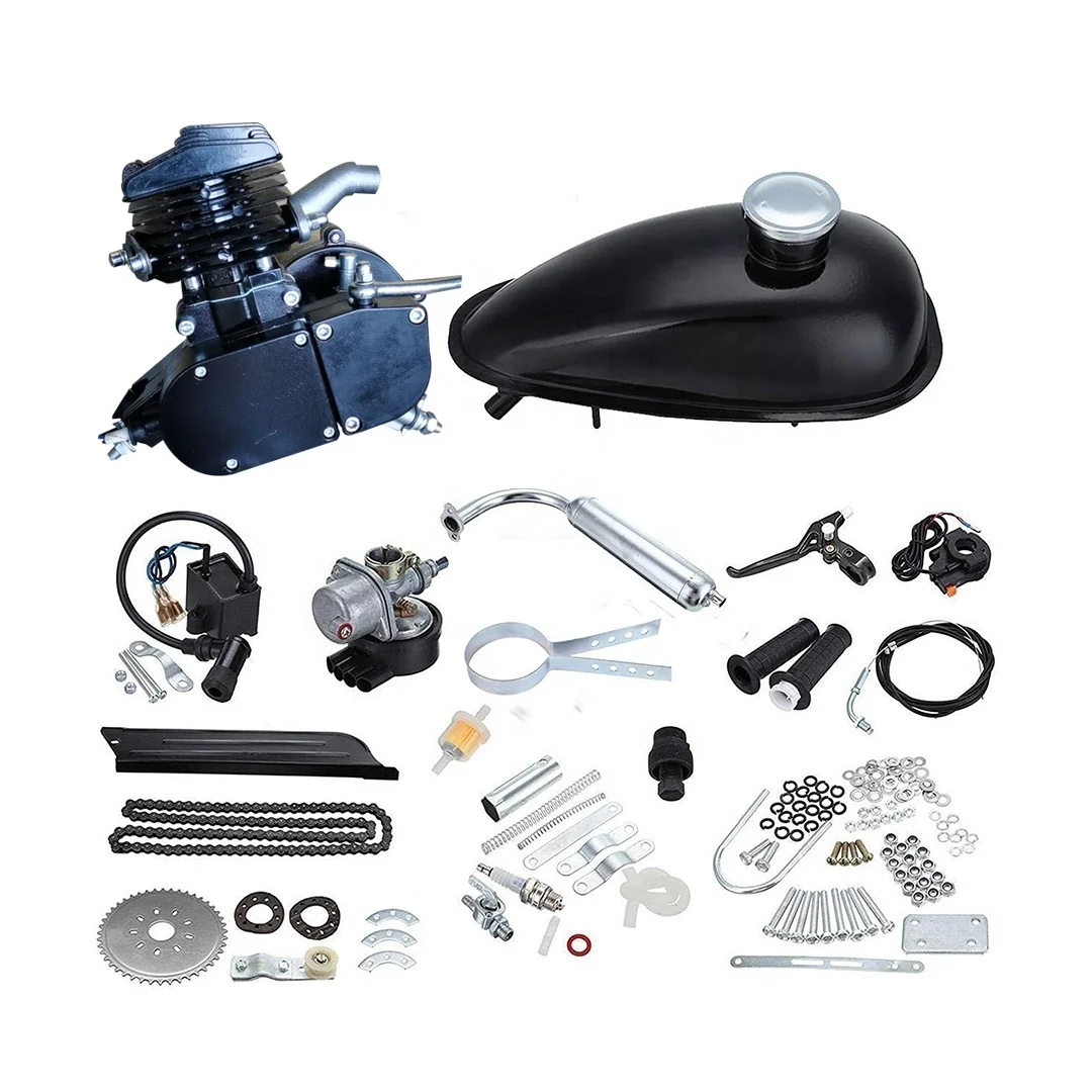  Горящая распродажа хит продаж газ 48cc 49cc 50cc 66cc 80cc 100cc бензиновый велосипед мотор 2-х тактный набор для двигателя