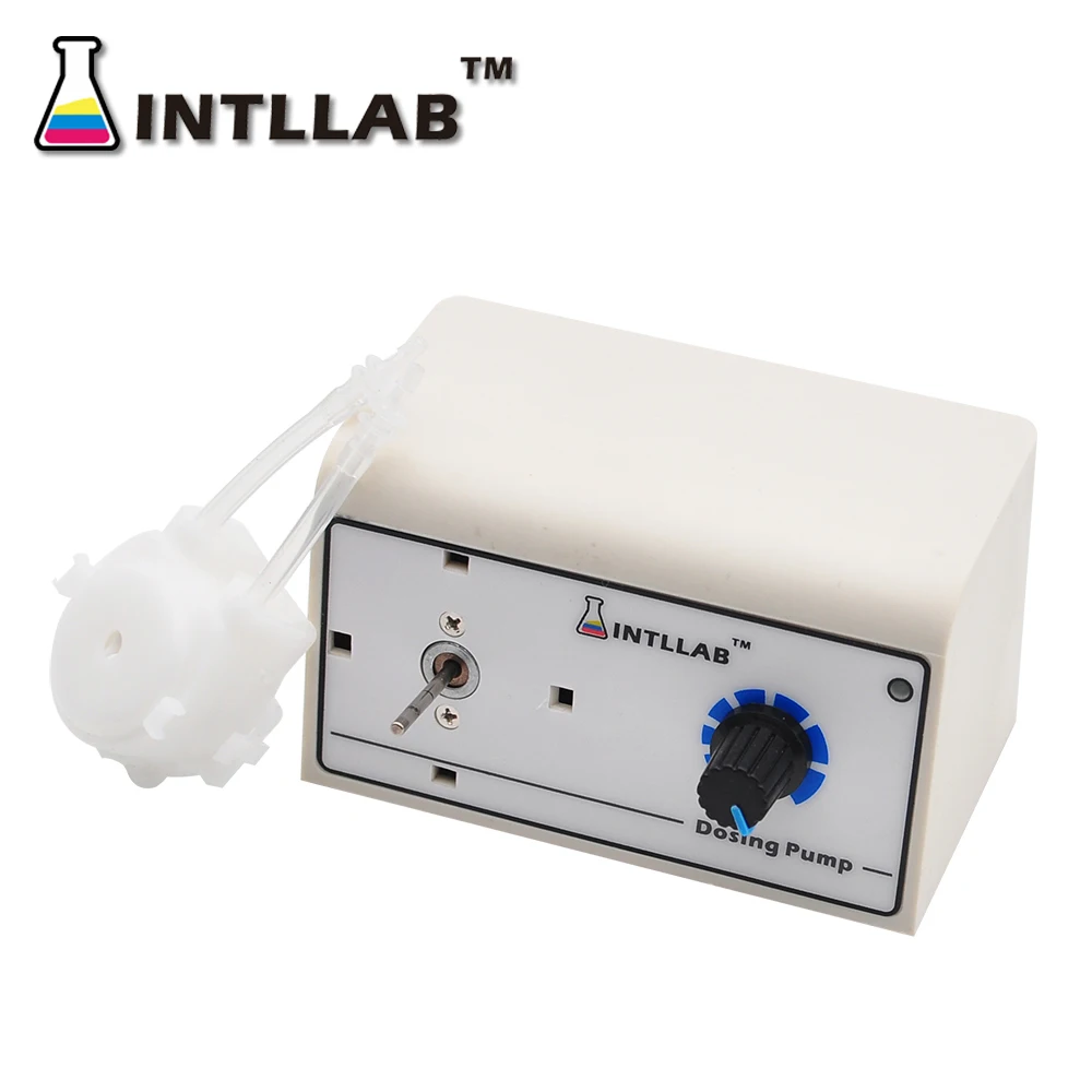 INTLLAB Peristaltic Liquid Pump Dosing Pump for Aquarium Lab Water Analytical