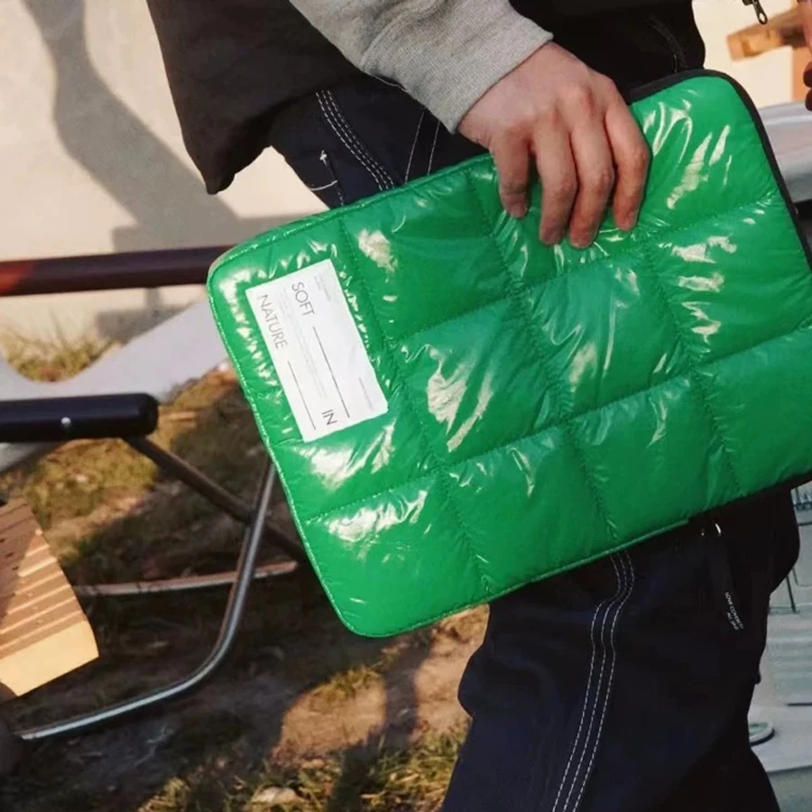 Puffer Quilted Laptop Sleeve Nylon Quilted Laptop Case Bag for MacBook Air 13