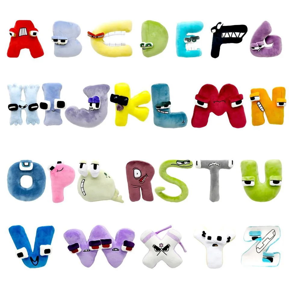 2022 New Hot Sale Alphabet Lore Plush Toys Letter A J Z  Baby Toys 6 to 12 months Stuffed Plushies Doll
