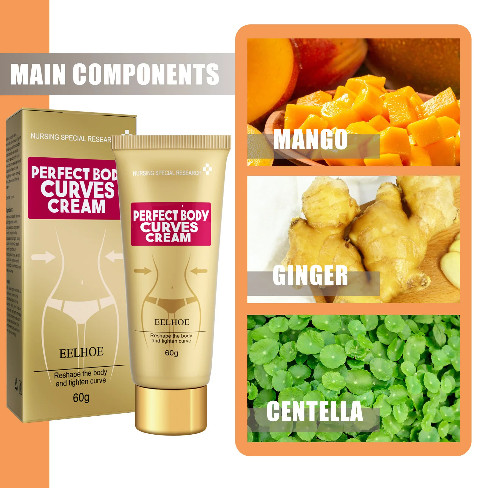 Wholesale Best Hot Body Slimming fat burner for tummy perfect body curves cream