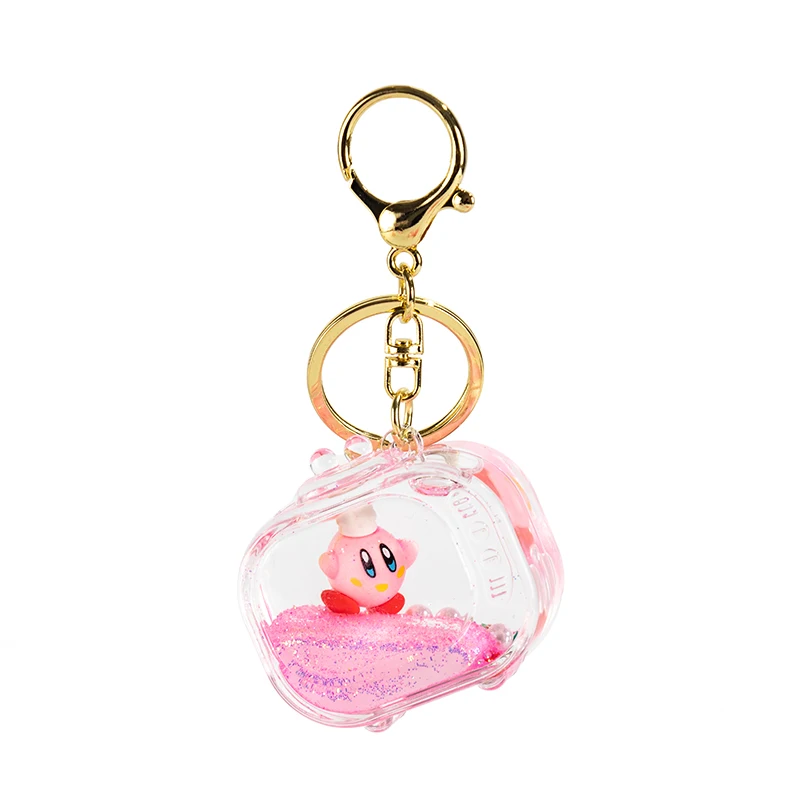 Exquisite Female Keychain Pendant Cute Little Frog Oil Liquid Sand Bottle Creative PVC Alloy Material Metal Plastic Material