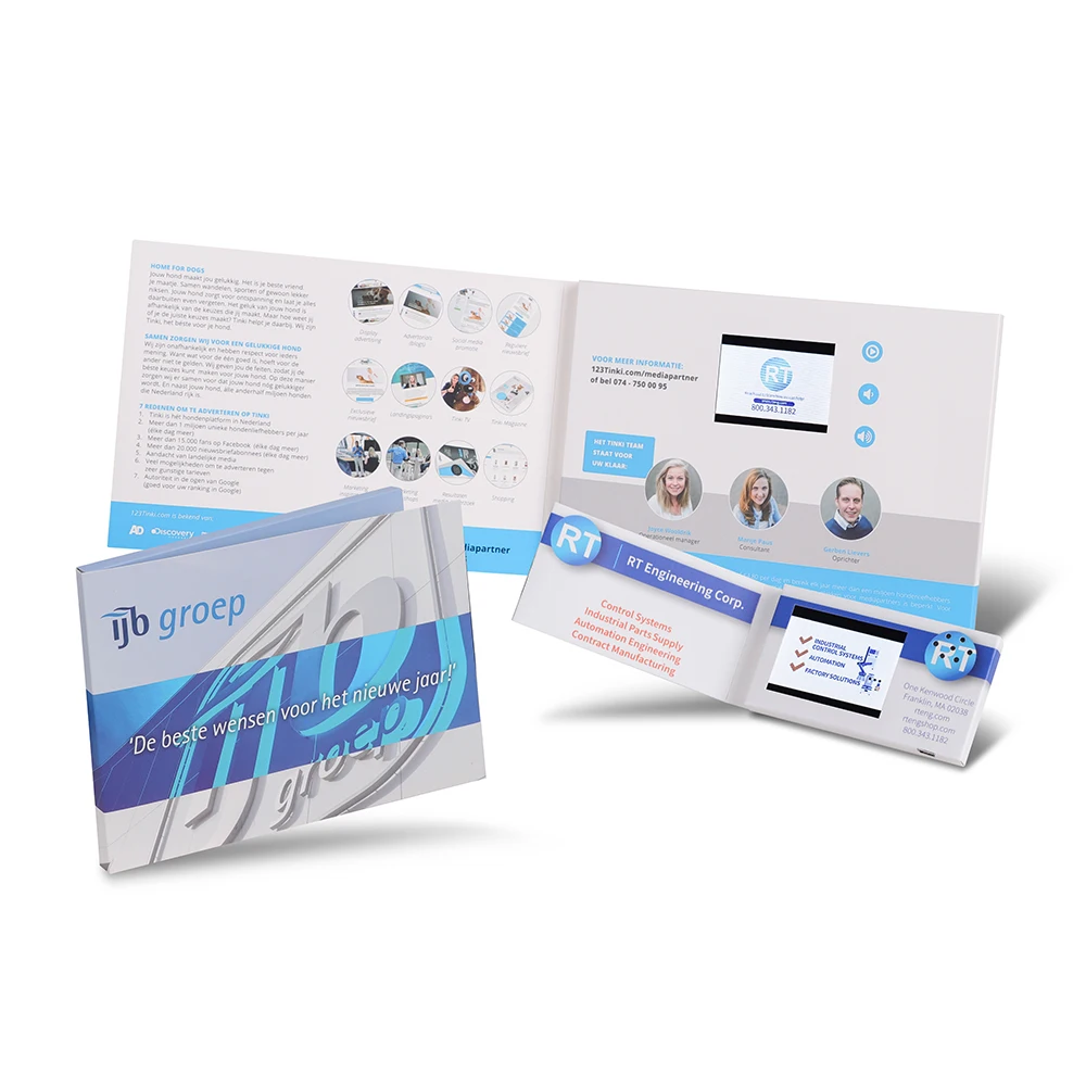 
2.4 inch mini digital Lcd Video brochure of advertising invitation 