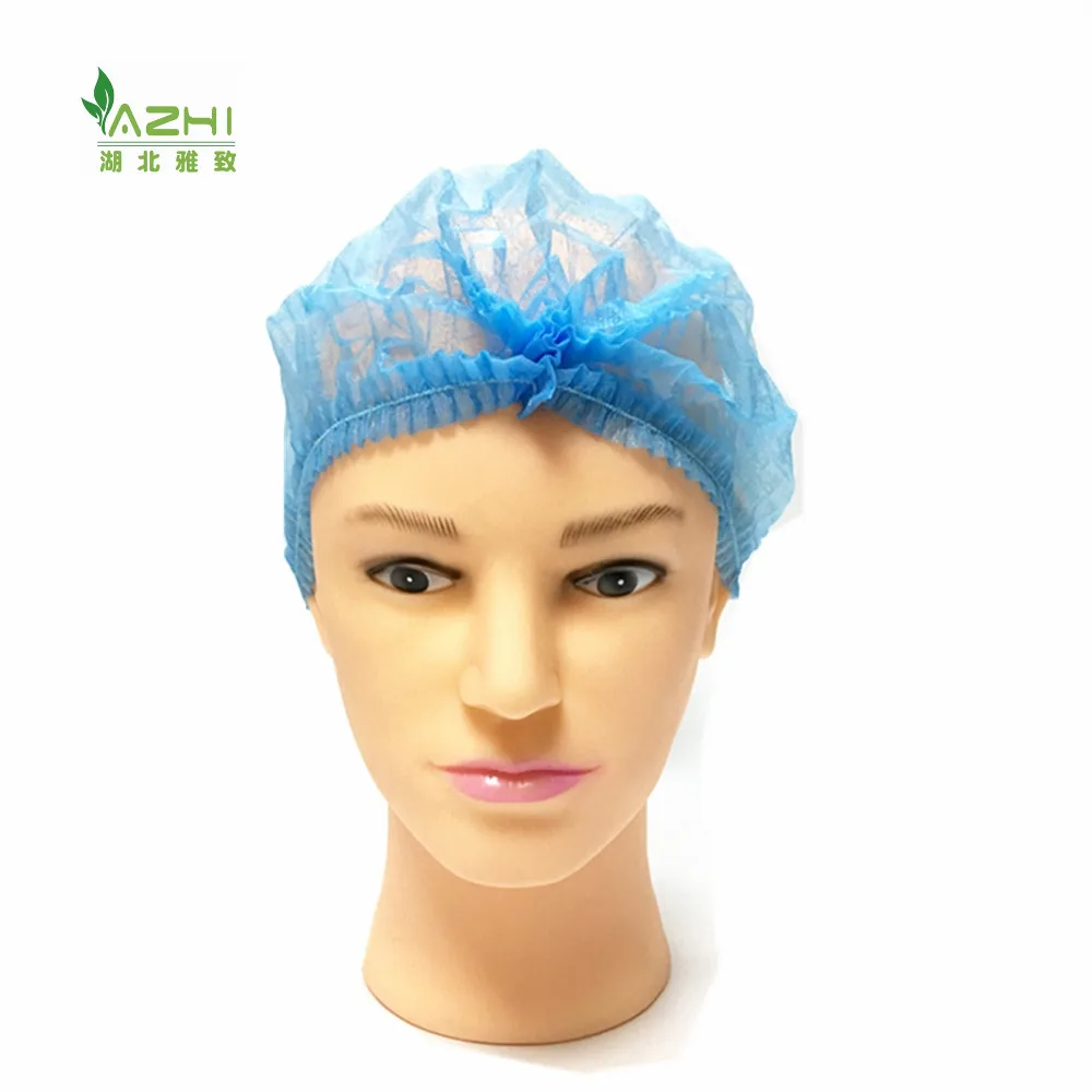 Non-woven  Bouffant Cap for Industrial Use clip cap for Food Service with single/double elastic Bulk Purchase hair net