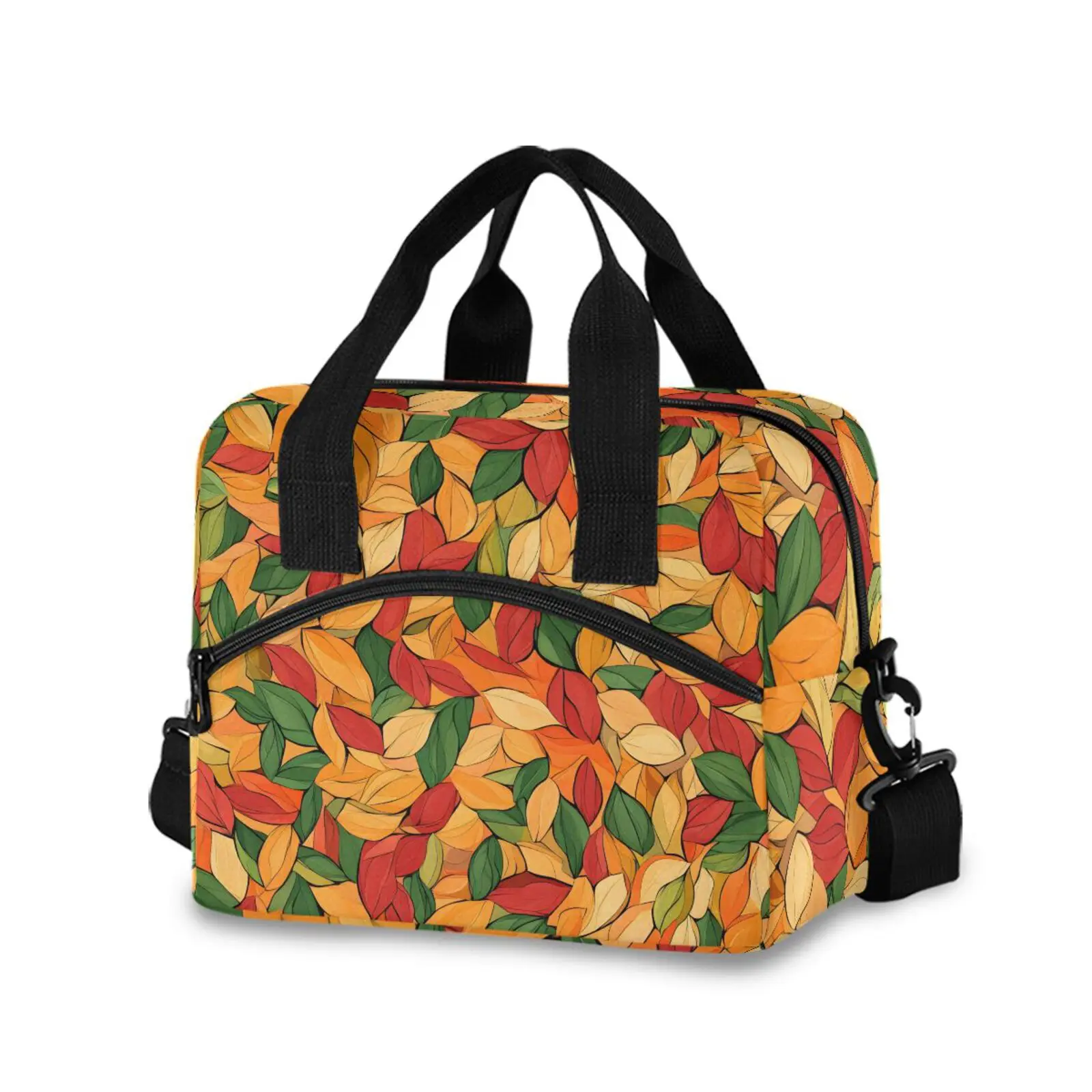 Customized portable lunch box travel picnic canvas lunch insulated cooler bag durable cotton cooler bags