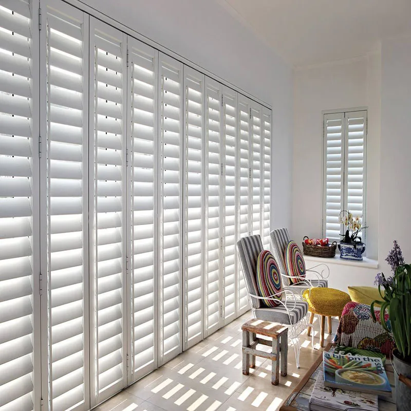 Good price waterproof vinyl faux wood snow white ready made pvc window plantation louvers blind shutters