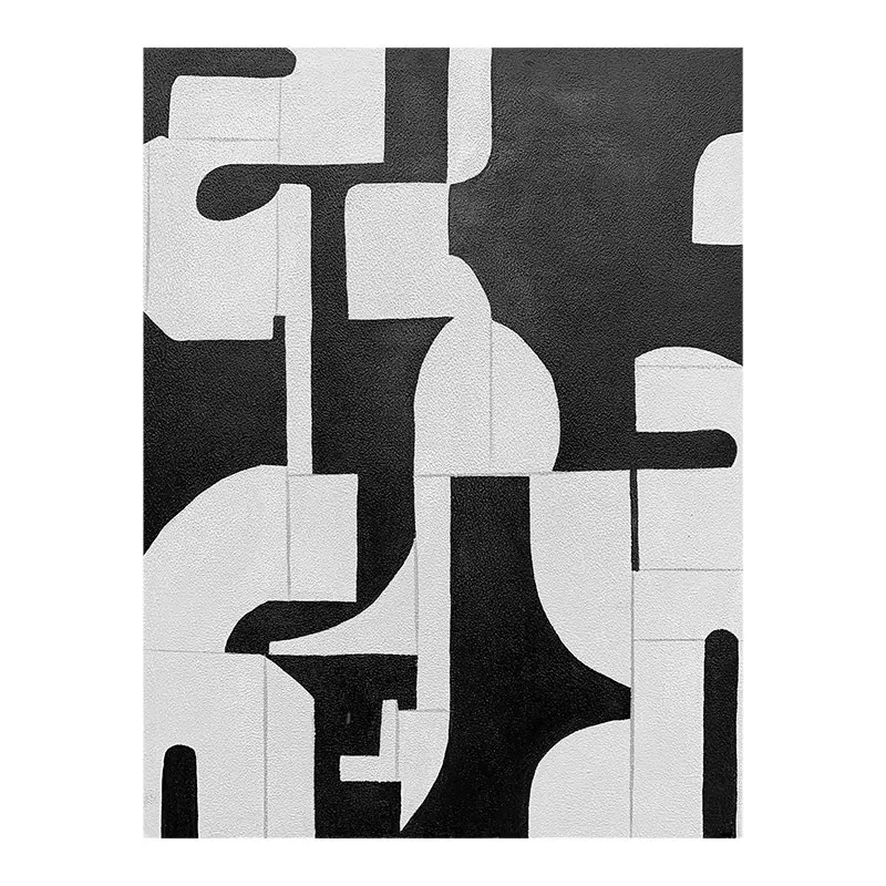 Модная черно-белая Абстрактная Картина на холсте в минималистичном стиле настенная живопись для гостиной спальни украшение дома картина