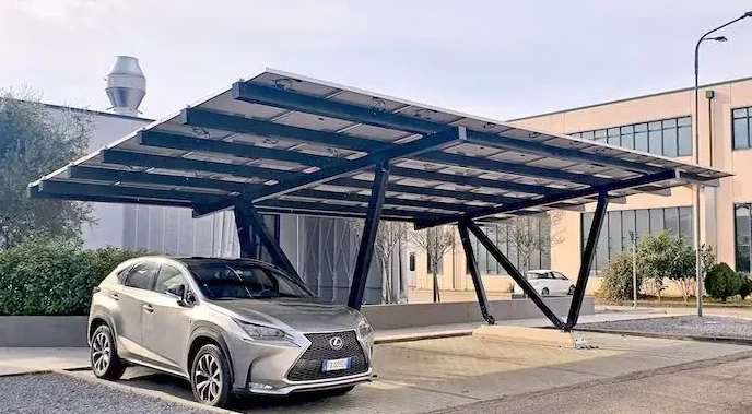 Wholesale Price Solar Carport Home Canopy Bracket  Aluminium Frame Carport Solar Mounting Rack