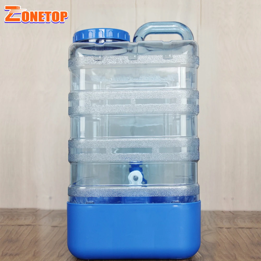 Brand New Reusable Square PC Wide Mouth 4Gal 4 Gallon 15L 15 Liter Plastic Water Bottle